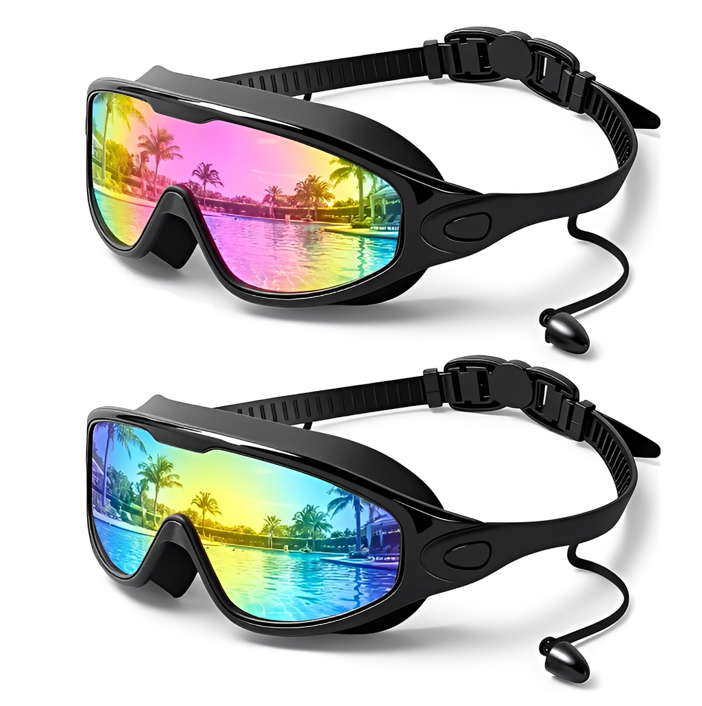 Gafas de Natación Antivaho con Visión Panorámica 180° y Protección UV | Ajuste Antifugas