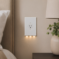 Enchufe Doble Inteligente con Luz Nocturna LED Automática – Seguridad y Comodidad para tu Hogar