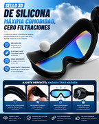 Gafas de Natación Antivaho con Visión Panorámica 180° y Protección UV | Ajuste Antifugas