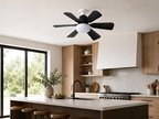Ventilador de Techo con Luz LED Inteligente – Silencioso, Regulable, con Control Remoto e Instalación Fácil para tu Hogar