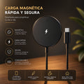 Cargador inalámbrico magnético ultradelgado